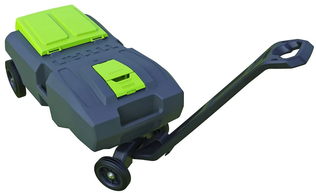 50393 – DAVE CARTER Portable Waste Holding Tank, 21 Gallon 4 Wheel